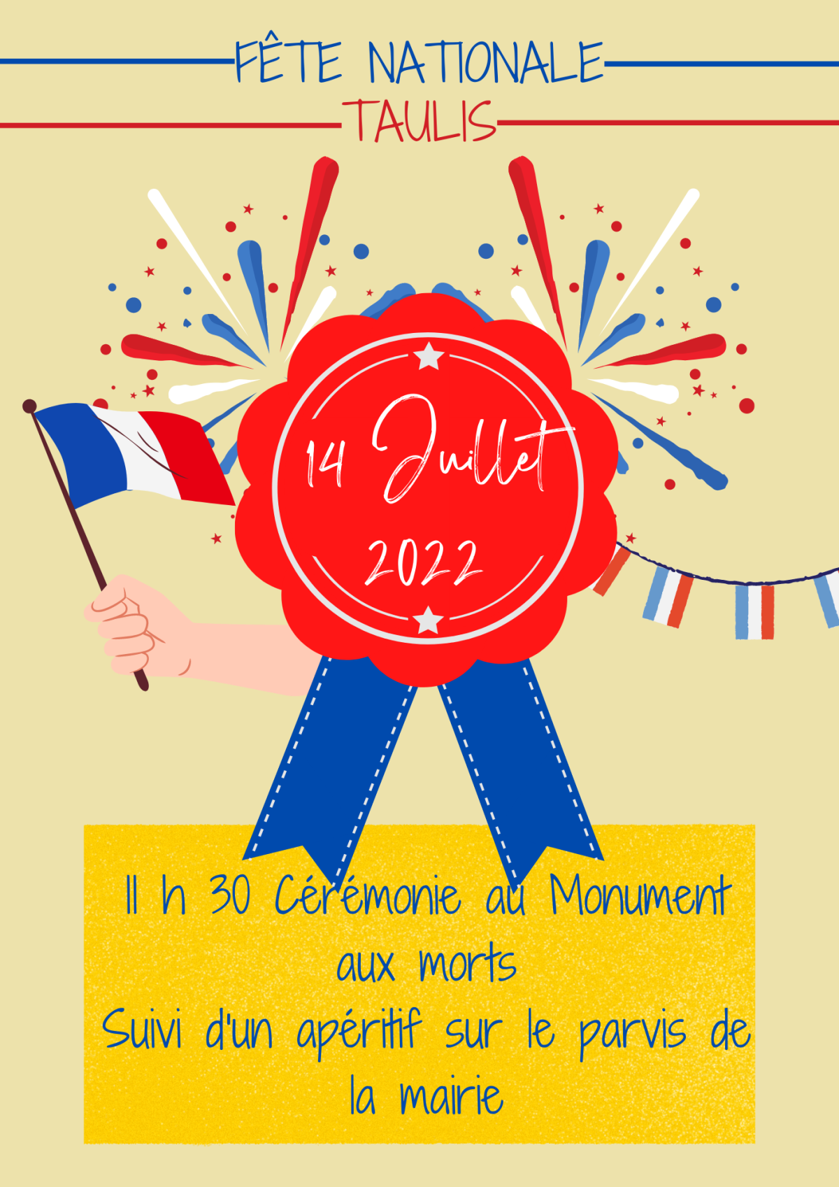 affiche 14 juillet Taulis